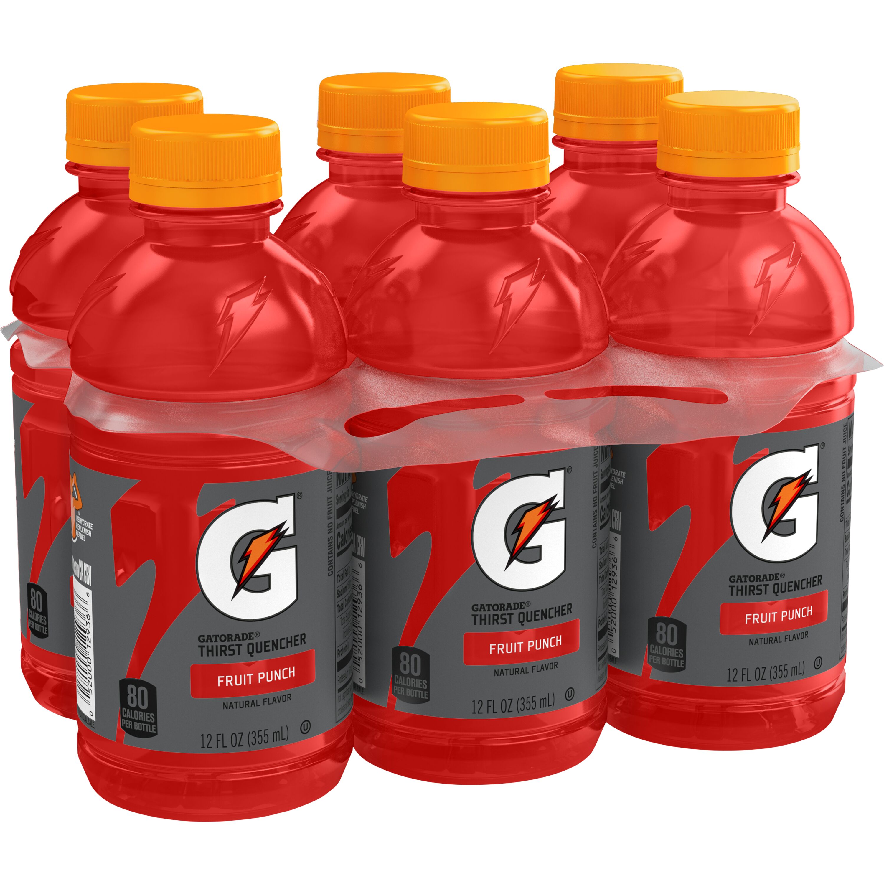 Gatorade Thirst Quencher Fruit Punch Sports Drink, 12 fl oz, 6 Count thumbnail 2