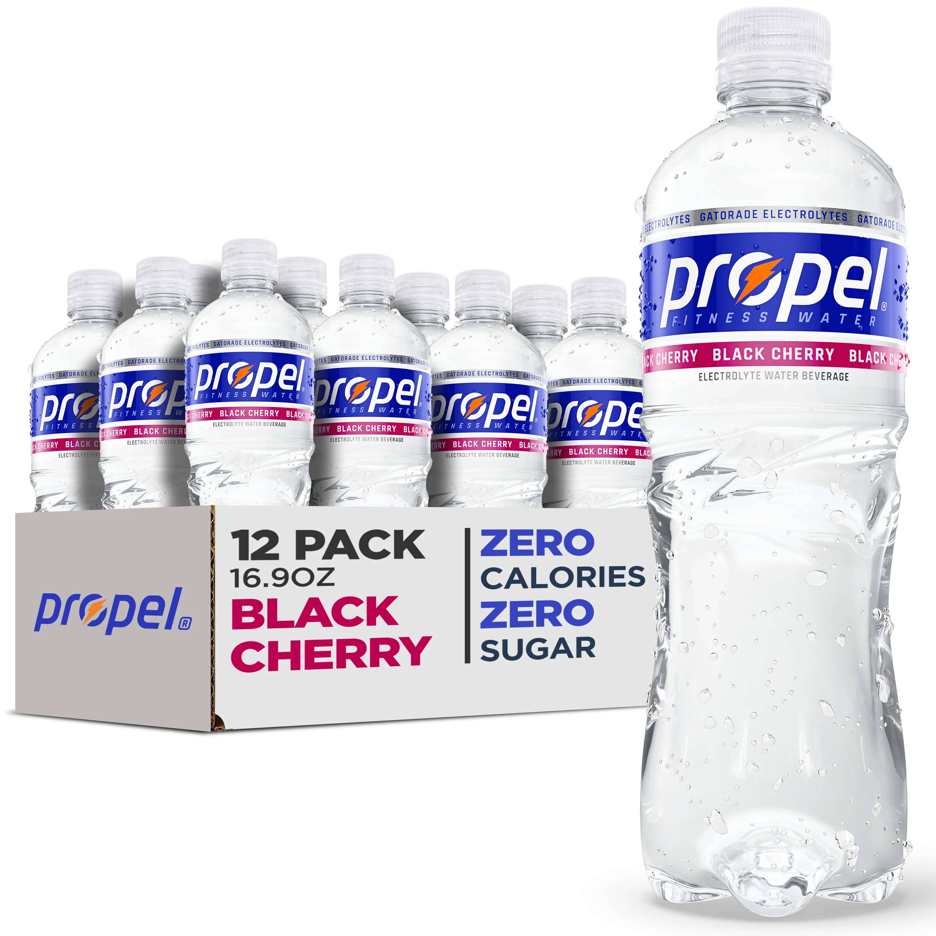 Propel Black Cherry Water, 16.9 Fl. Oz., 12 Count