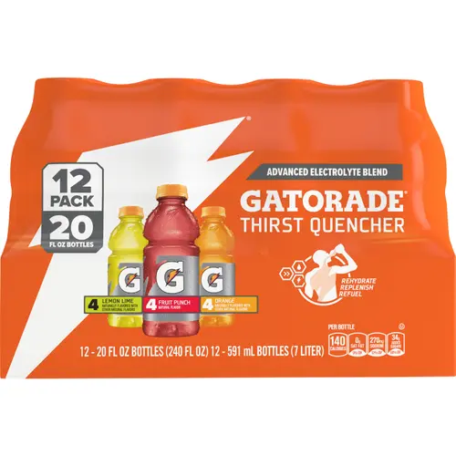 Gatorade Thirst Quencher Variety 20 fl oz, 12 Count