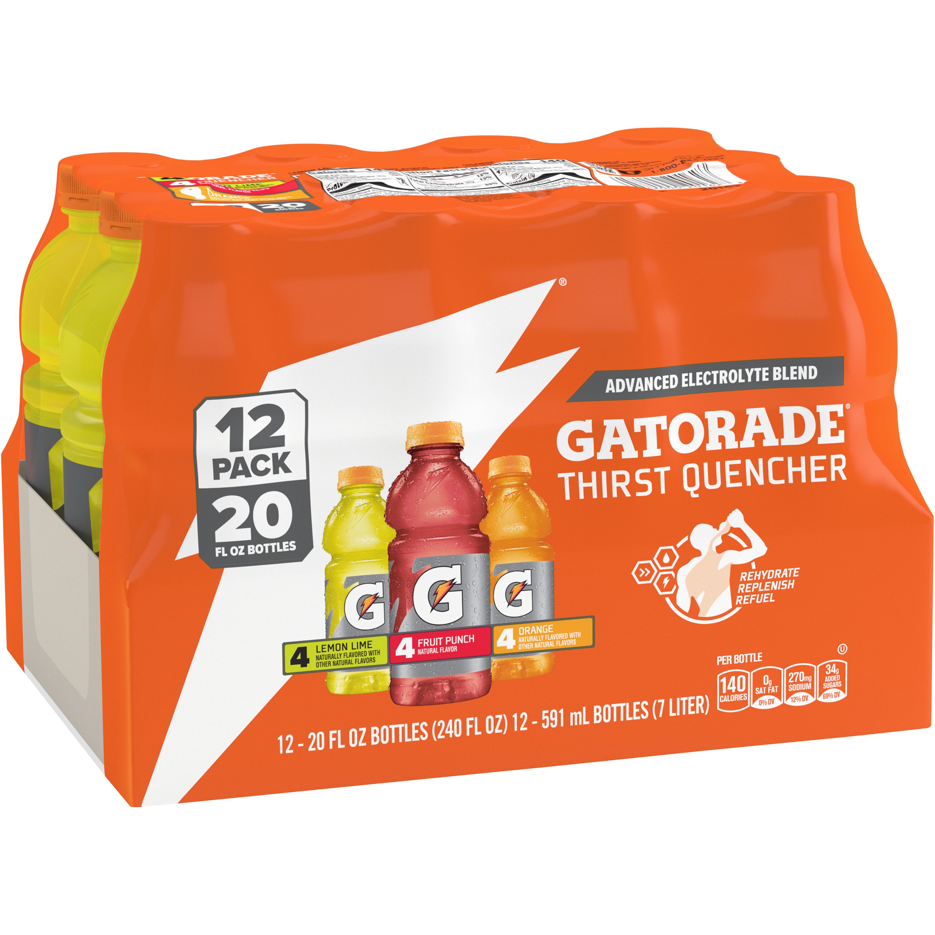 Gatorade Thirst Quencher Variety 20 fl oz, 12 Count thumbnail 2