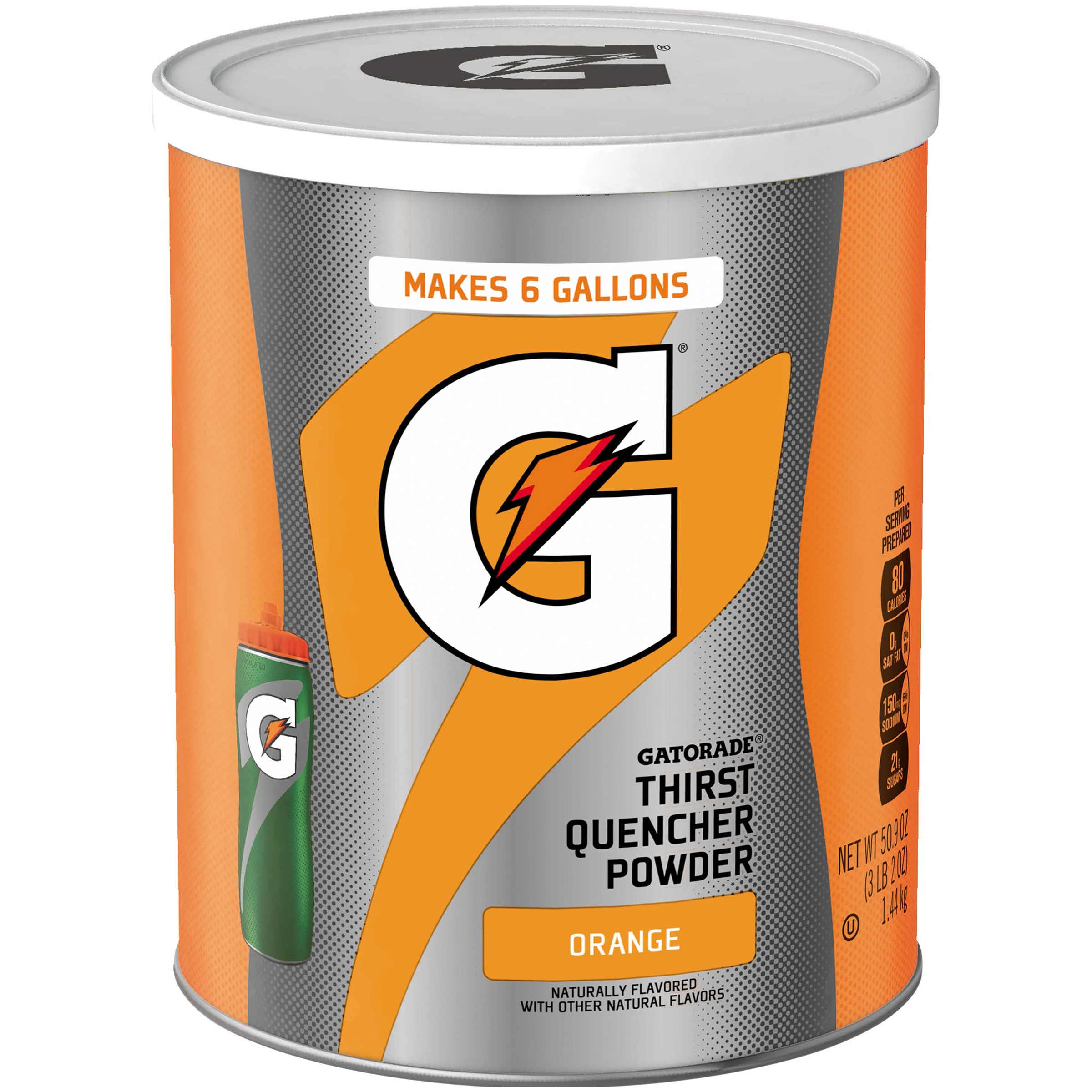 Gatorade Thirst Quencher Orange Sports Drink Mix Powder, 51 oz Canister