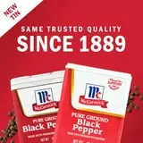 McCormick Non-GMO Kosher Pure Ground Black Pepper, 1.5 oz Can thumbnail 3