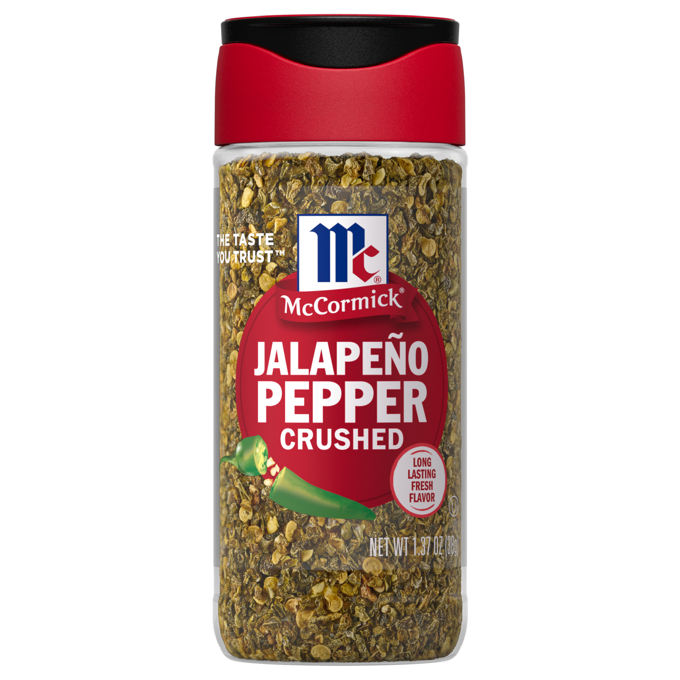 McCormick Crushed Jalapeno Pepper, 1.37 oz Bottle