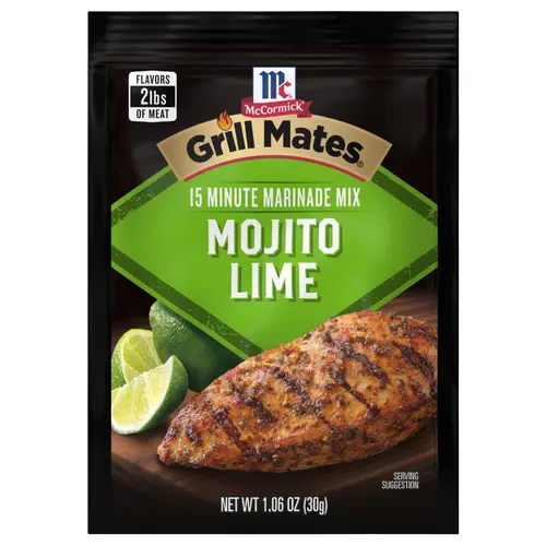 McCormick Grill Mates Gluten Free Mojito Lime Marinade Mix, 1.06 oz Envelope