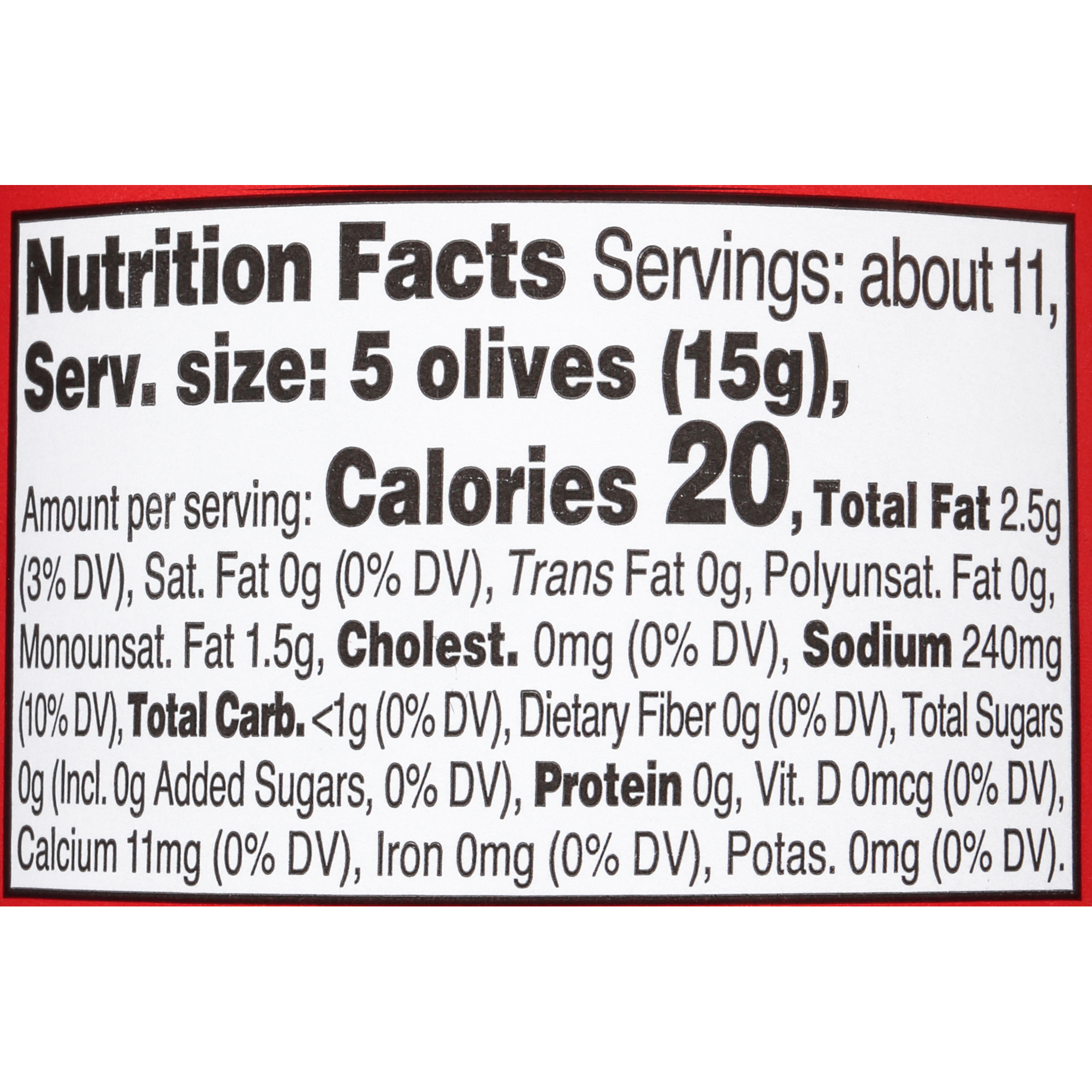 Lindsay Spanish Pimiento Stuffed Manzanilla Olives 5.75 oz thumbnail 2