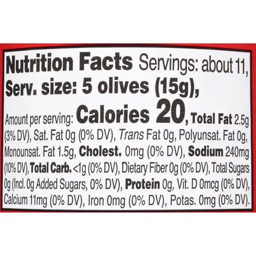 Lindsay Spanish Pimiento Stuffed Manzanilla Olives 5.75 oz thumbnail 2