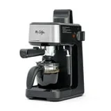 Mr. CoffeeÂ® 4-Shot Steam Espresso Machine, Cappuccino Maker, and Latte Maker with Glass Carafe
