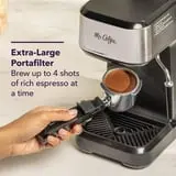 Mr. CoffeeÂ® 4-Shot Steam Espresso Machine, Cappuccino Maker, and Latte Maker with Glass Carafe thumbnail 3