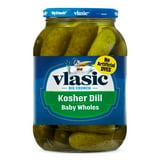 Vlasic Kosher Dill Pickles, Dill Baby Whole Pickles, 46 fl oz Jar