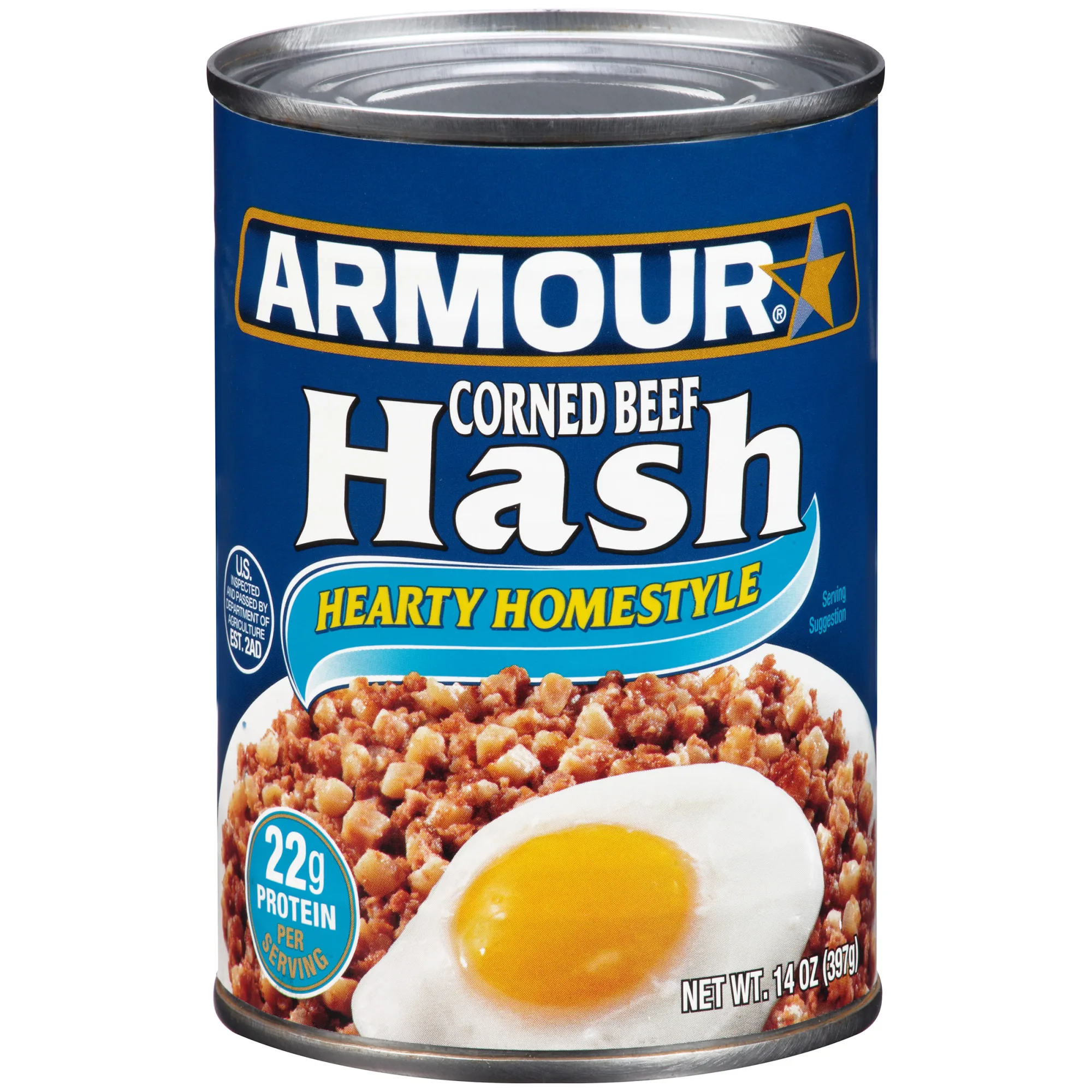Armour Corned Beef Hash, 14 oz Can