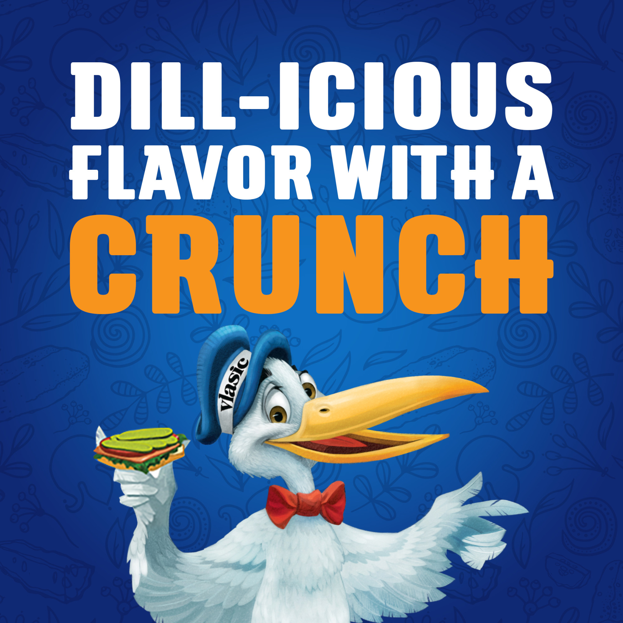 Vlasic Dill Pickle Sandwich Stackers, Kosher Dill Pickles, 24 fl oz Jar thumbnail 2