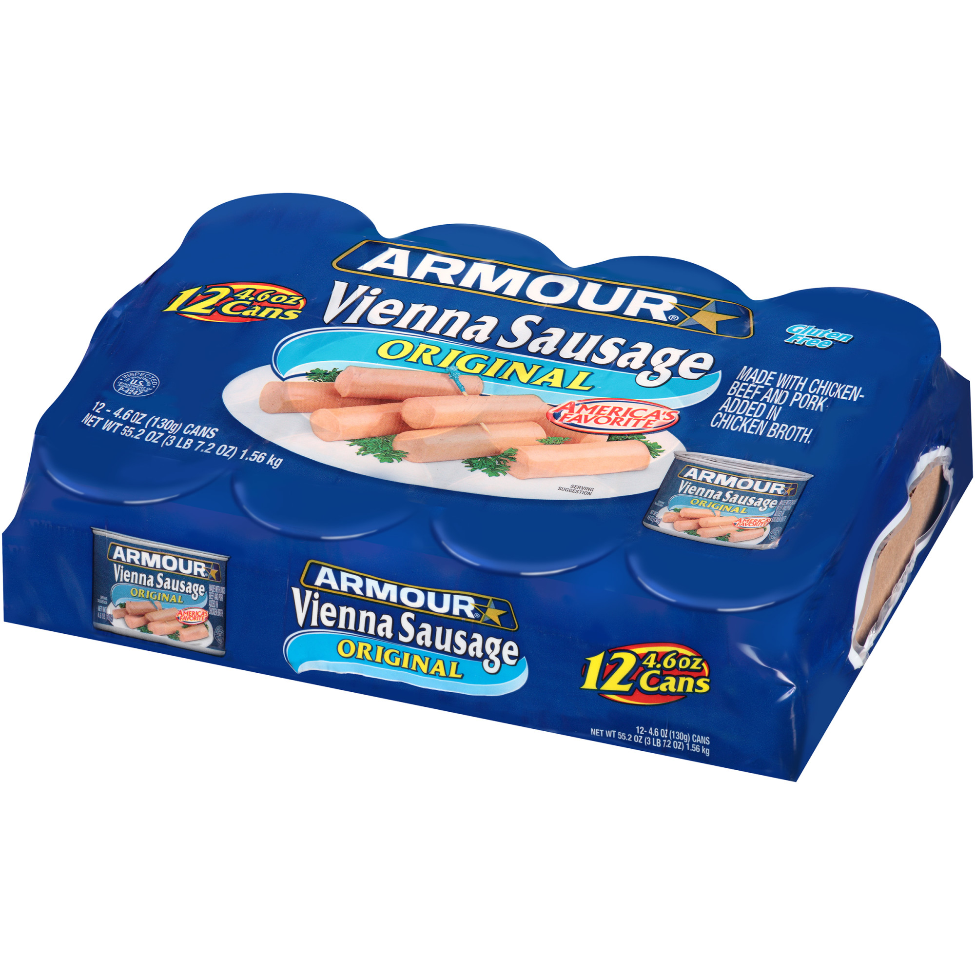Armour Original Vienna Sausage, Original, 4.6 oz Can, 12 Count thumbnail 3