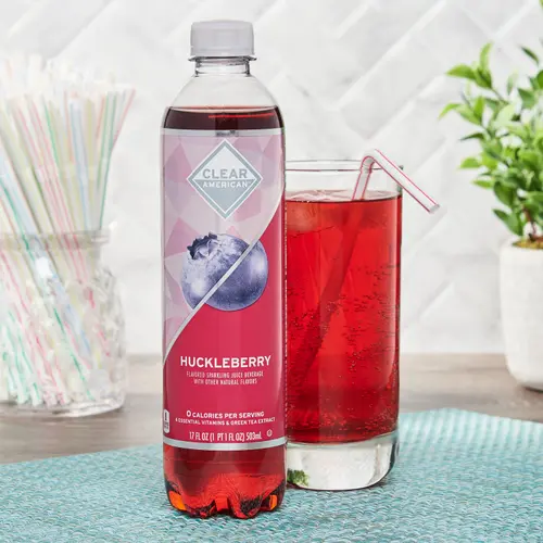 Clr. American Huckleberry Sparkling Juice, 17 Fl Oz Bottle, (Pack of 2) thumbnail 2