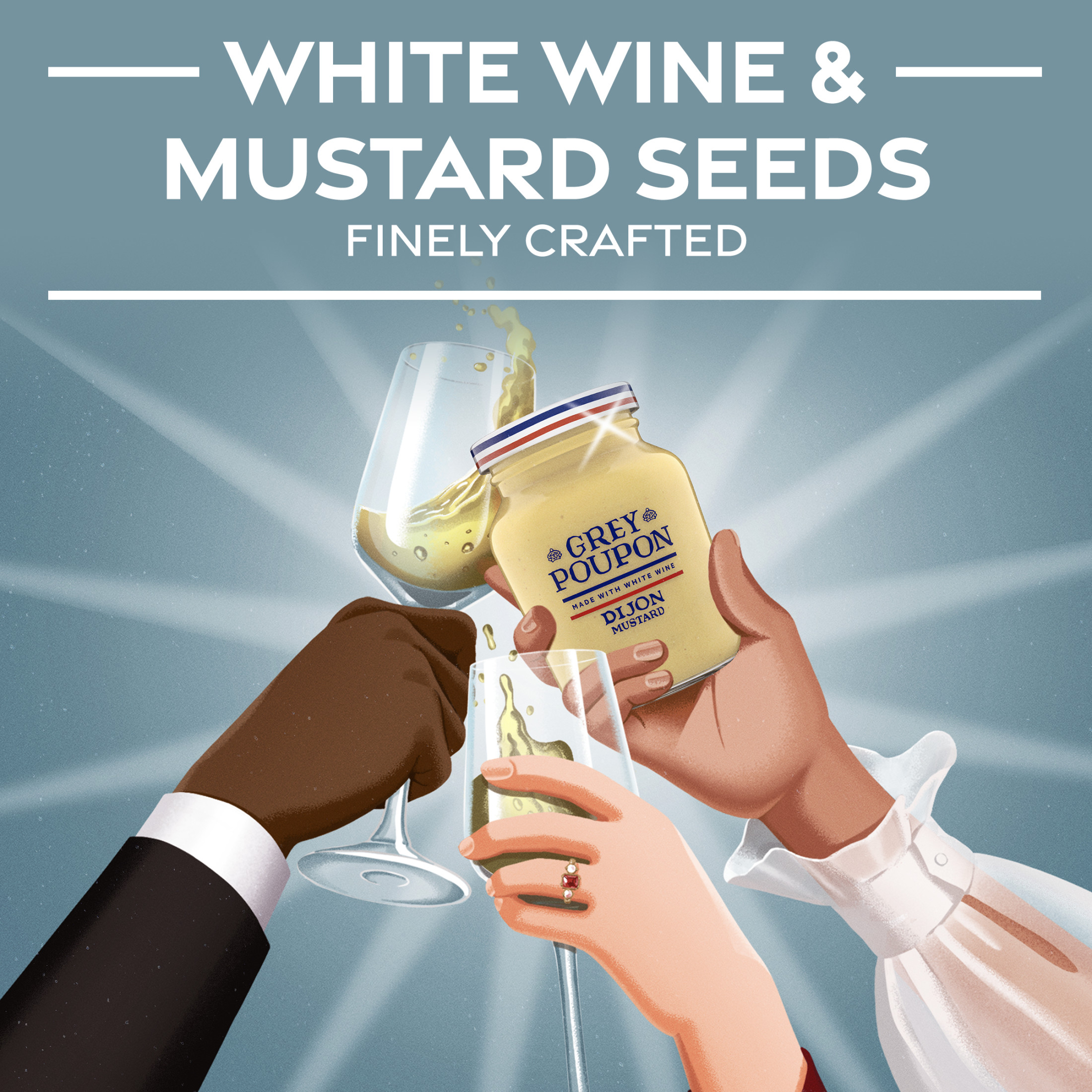 Grey Poupon Dijon Mustard, 8 oz. Jar thumbnail 3