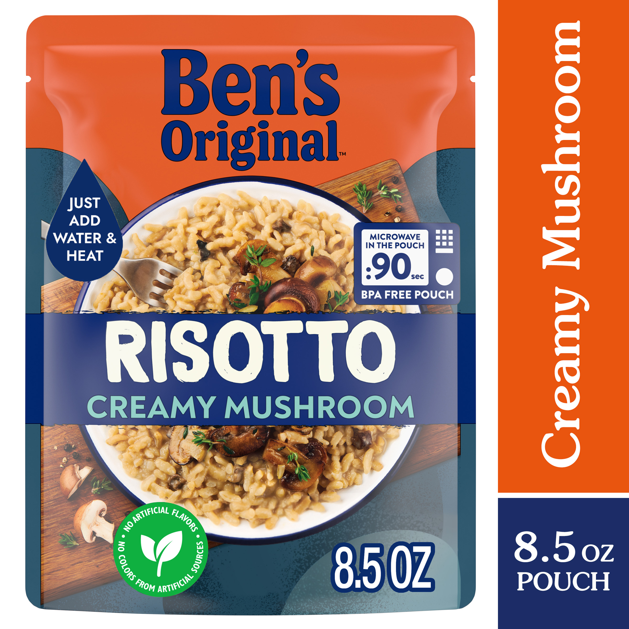 Ben's Original Ready Rice Mushroom Risotto Flavored Rice, Easy Dinner Side, 8.5 oz Pouch thumbnail 2