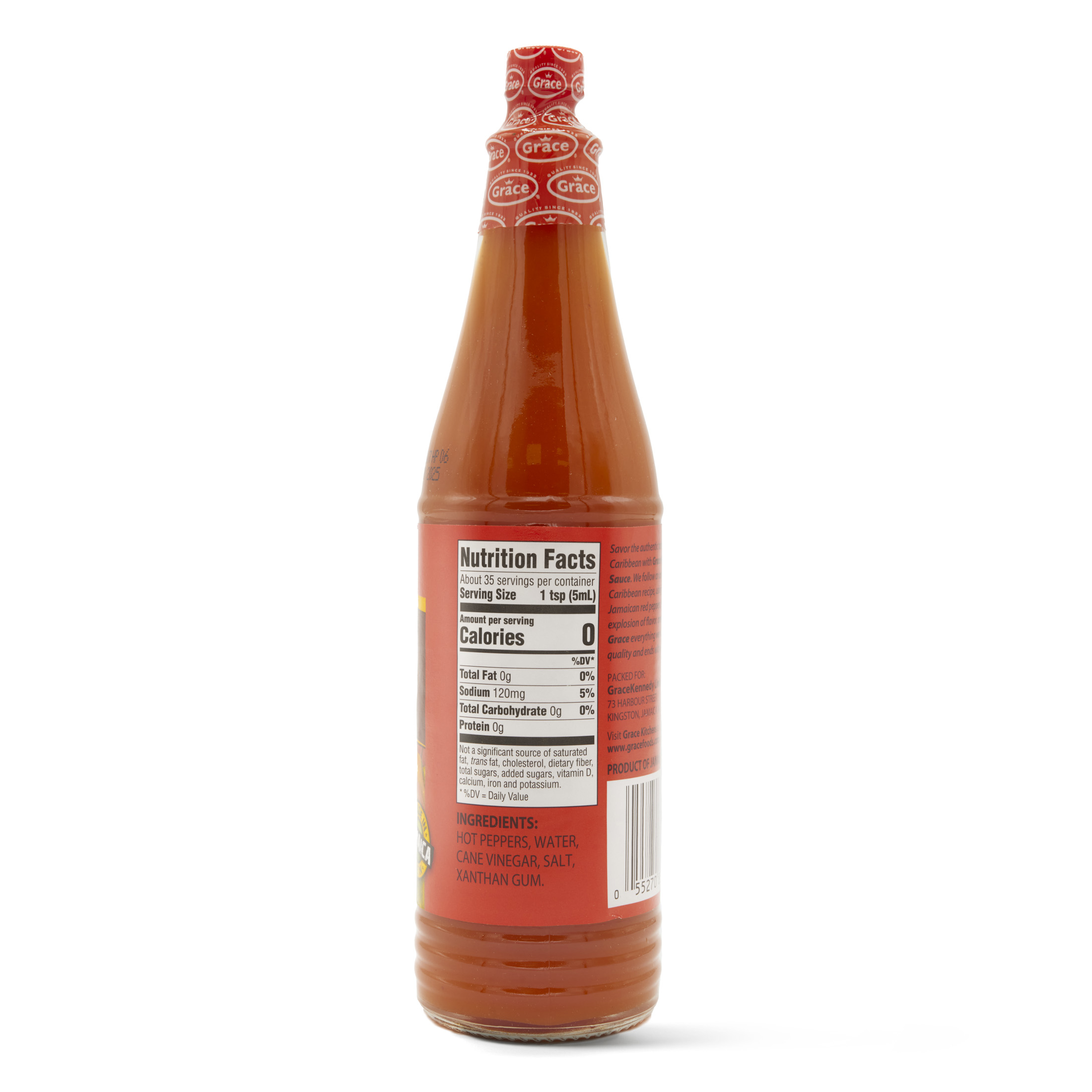 Grace Hot Pepper Sauce, 6 oz Bottle thumbnail 3