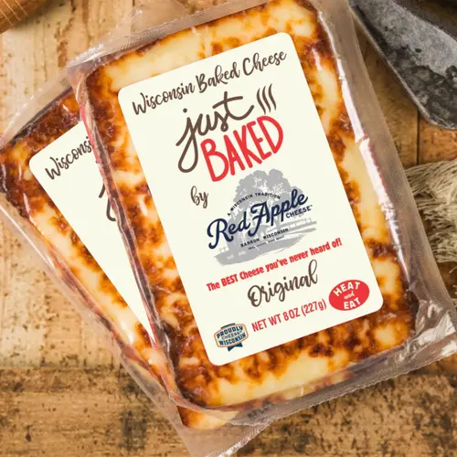 Red Apple Cheese Just Baked Original Cheese, 8oz, Block, Refrigerated thumbnail 3