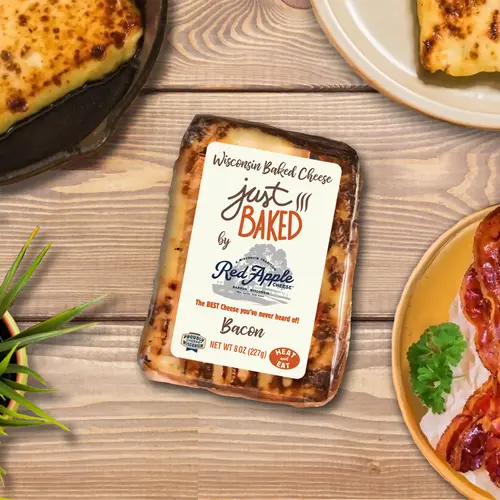 Red Apple Cheese Just Baked Bacon Cheese, 8oz, Block, Refrigerated thumbnail 3