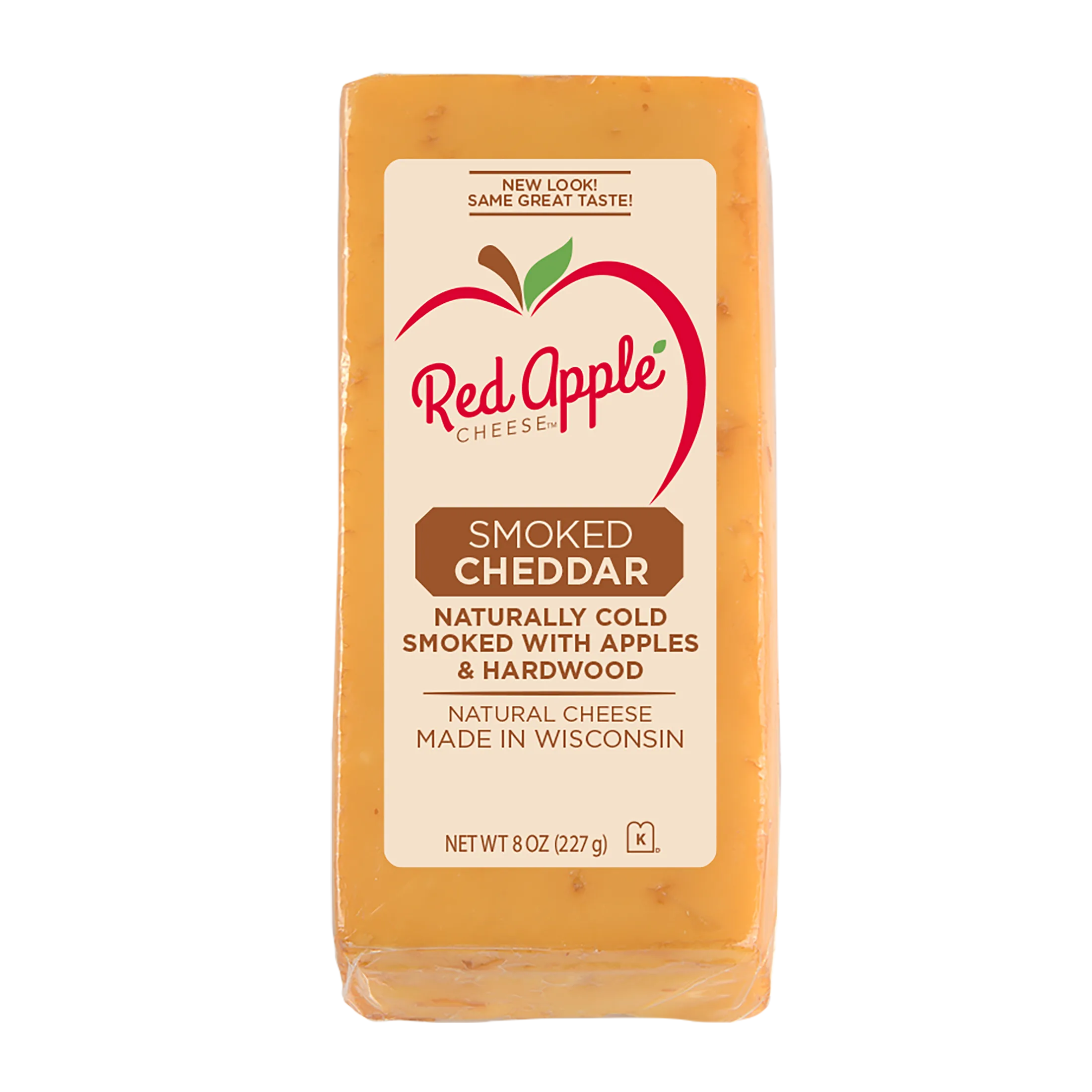 Red Apple Cheese Apple Smoked Cheddar Cheese, 8oz Bar