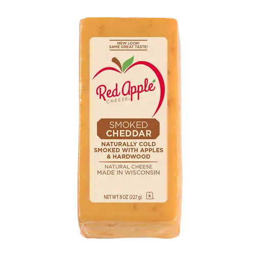 Red Apple Cheese Apple Smoked Cheddar Cheese, 8oz Bar