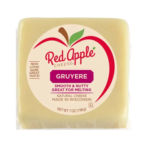 Red Apple Cheese Natural Gruyere Wisconsin CheeseÂ®, 7 oz Square