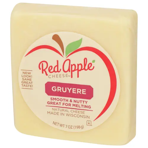 Red Apple Cheese Natural Gruyere Wisconsin CheeseÂ®, 7 oz Square thumbnail 4