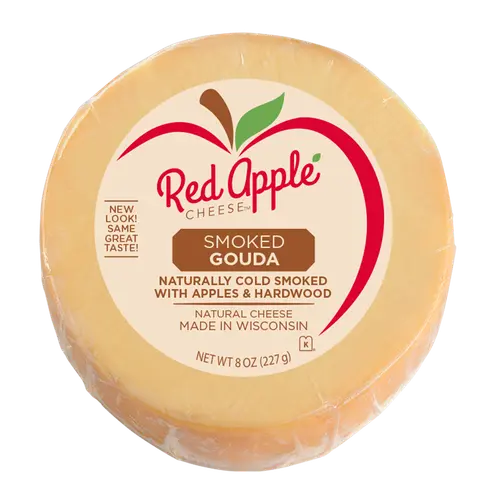 Red Apple Cheese Apple Smoked Natural Gouda, 8 oz Round thumbnail 4