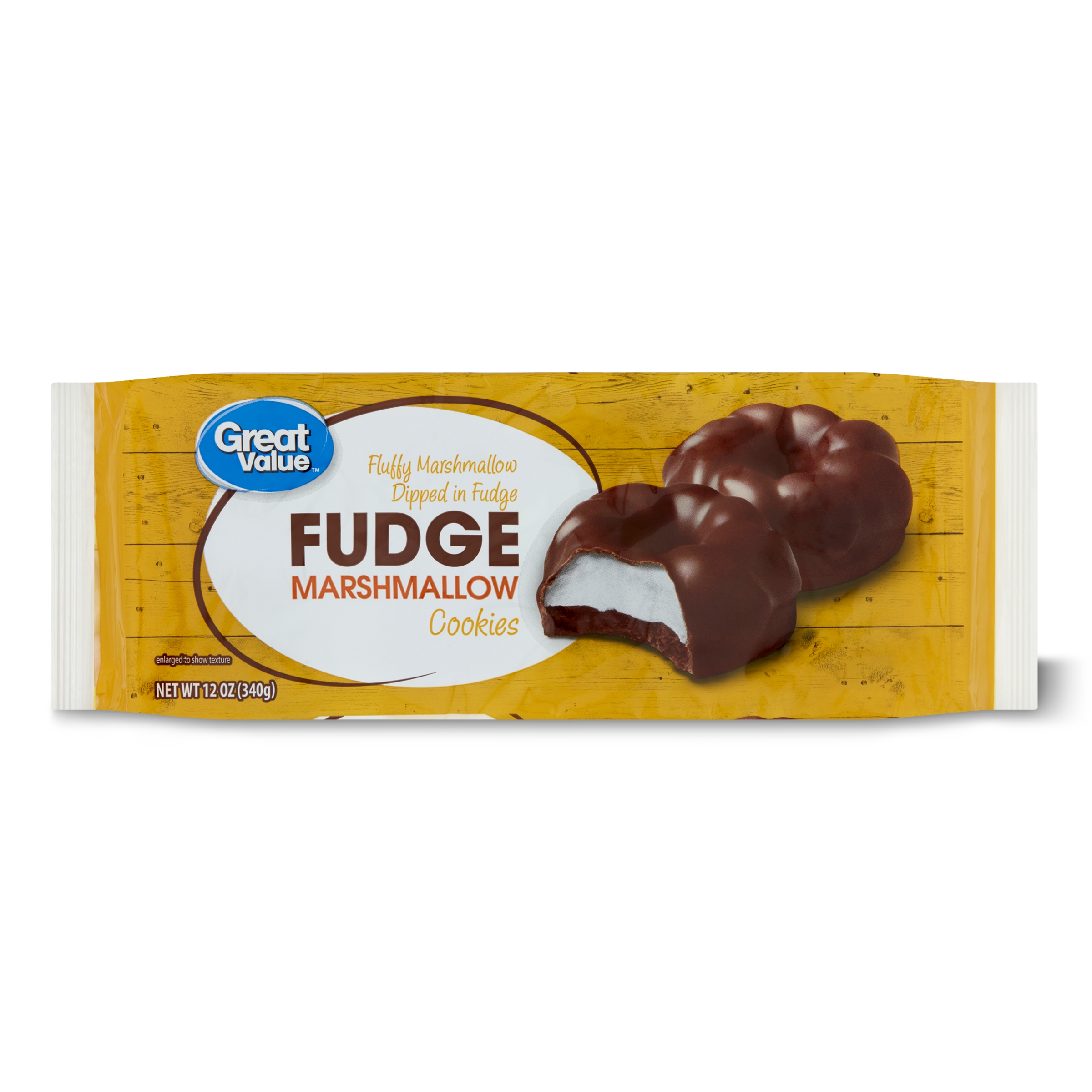 Great Value Fudge Marshmallow Cookies, 12 oz