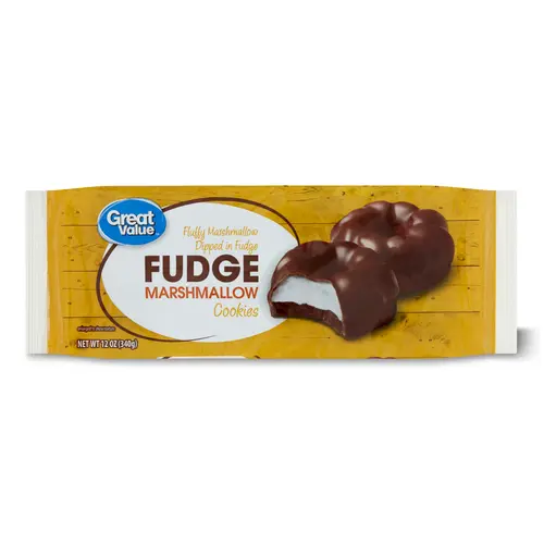 Great Value Fudge Marshmallow Cookies, 12 oz