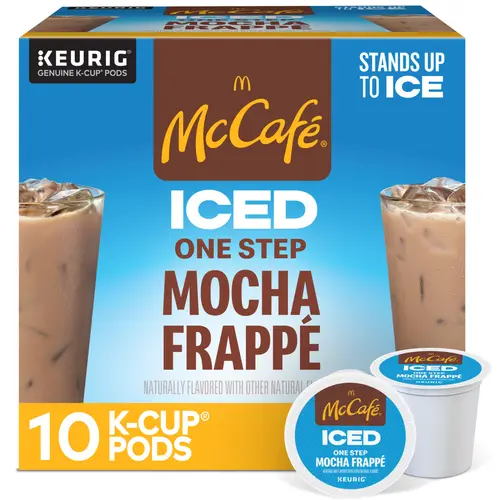 McCafe, ICED One Step Mocha Frappe K-Cup Coffee Pods, 10 Count thumbnail 2
