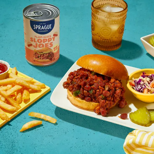 Sprague Foods Brand - Vegan Sloppy Joes, Just Heat and Eat, Preservative Free, Easy Open 15oz Can thumbnail 4