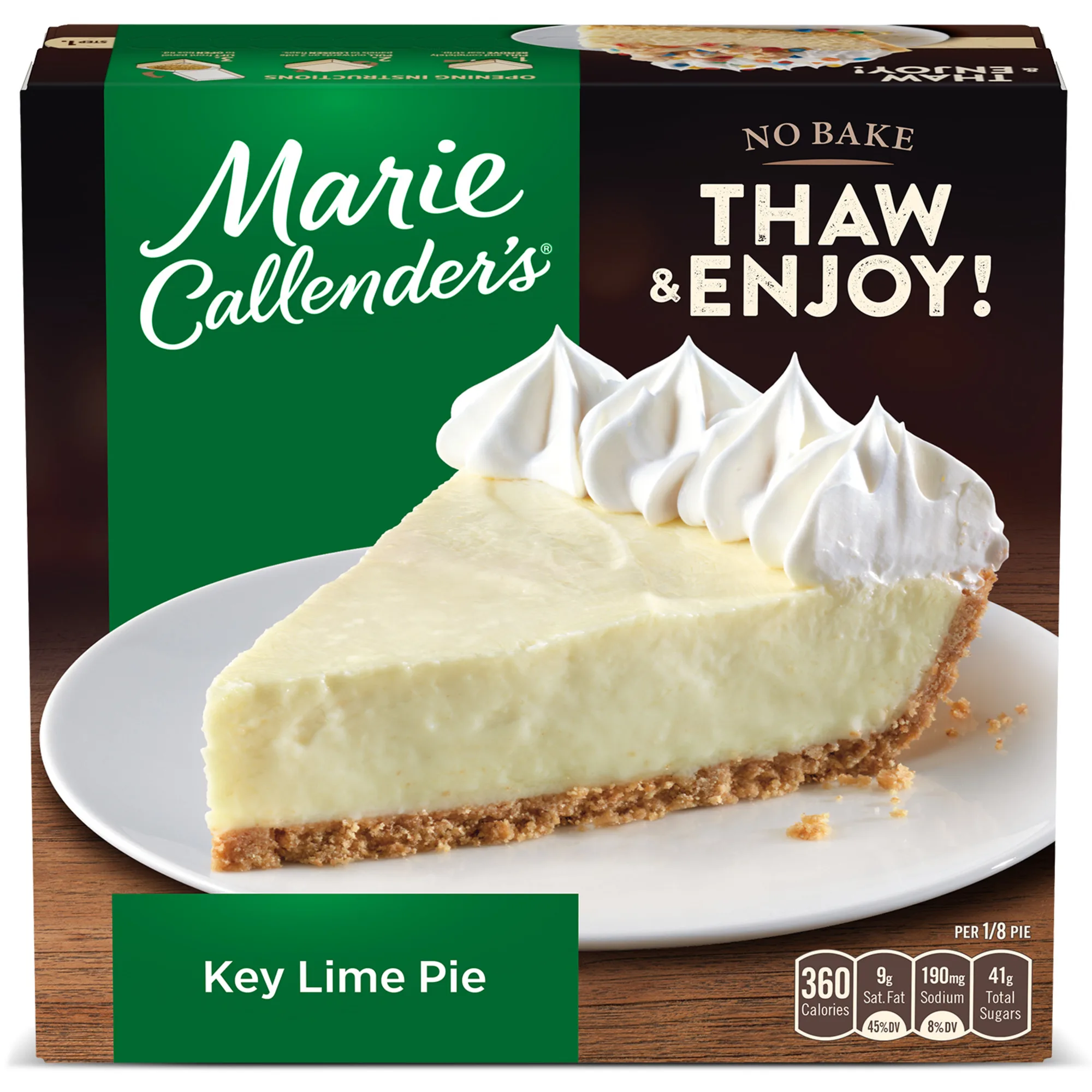 Marie Callender's Key Lime Pie, Frozen Dessert, 30.4 oz (Frozen)