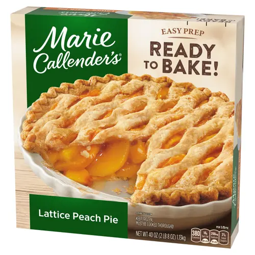 Marie Callender's Lattice Peach Pie, Frozen Dessert, 40 oz. thumbnail 3