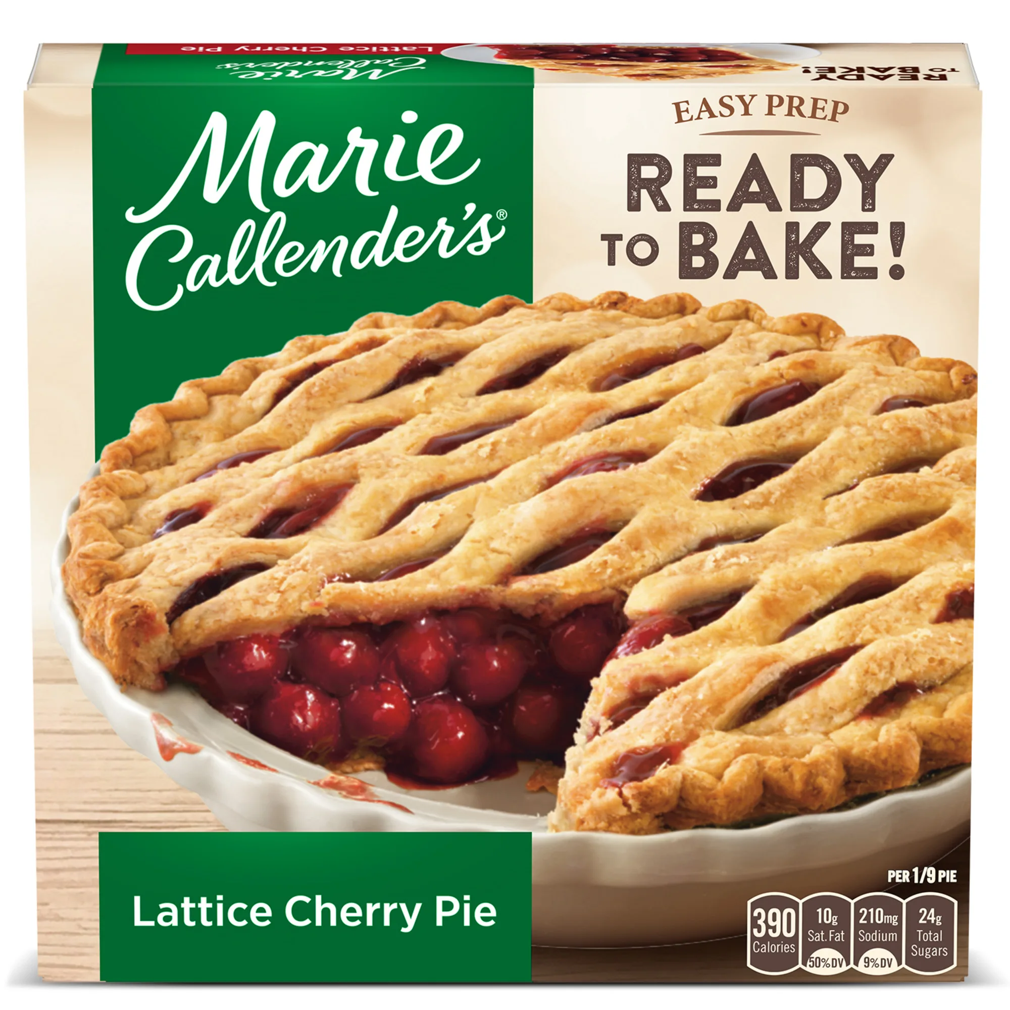 Marie Callender's Lattice Cherry Pie, Frozen Dessert, 40 oz (Frozen)