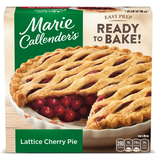 Marie Callender's Lattice Cherry Pie, Frozen Dessert, 40 oz (Frozen)