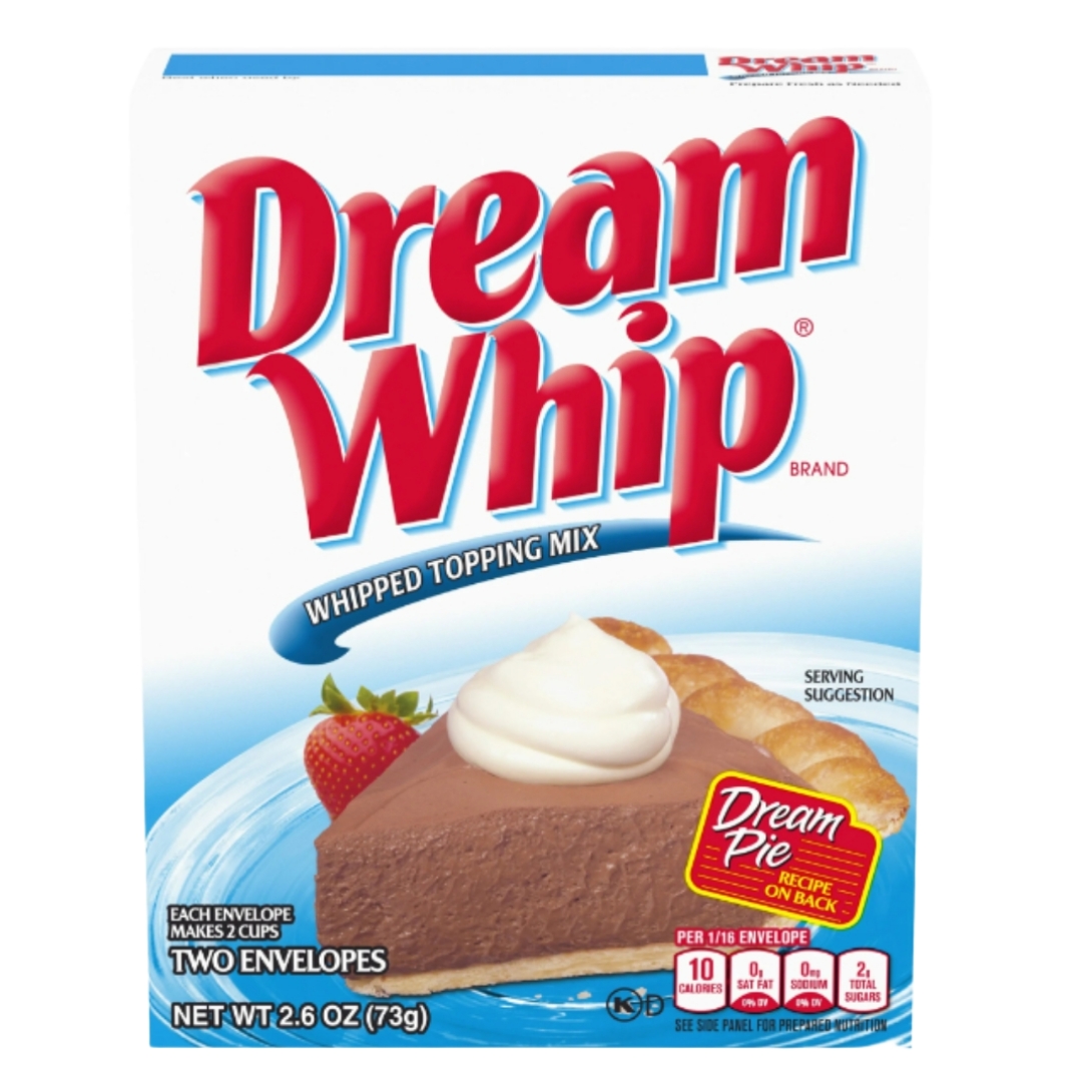 Dream Whip Whipped Topping Mix 2.6 oz (2 pack) and 8in Silicone Spatula (Color Varies) thumbnail 2
