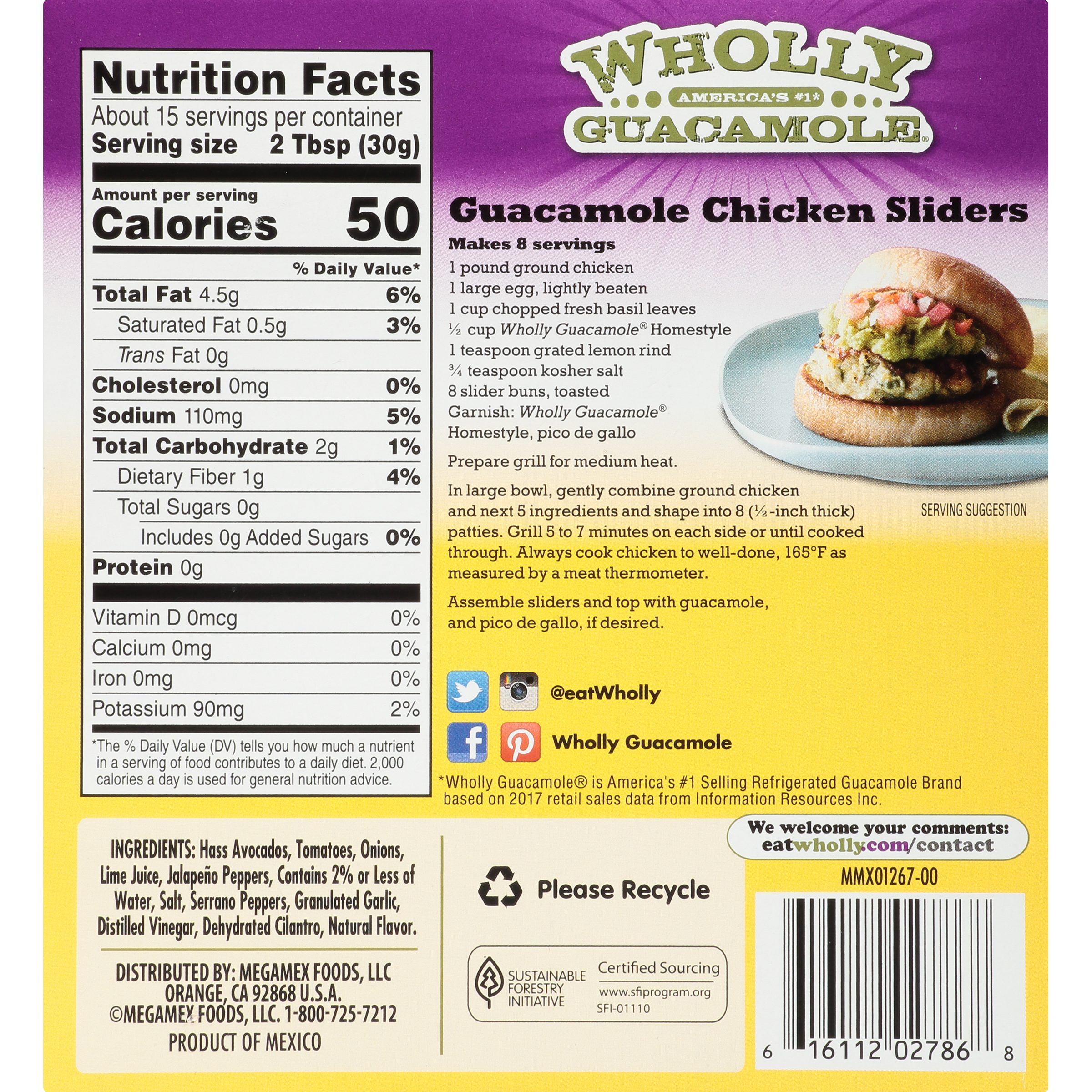 WHOLLY GUACAMOLE Homestyle, 16 oz thumbnail 3