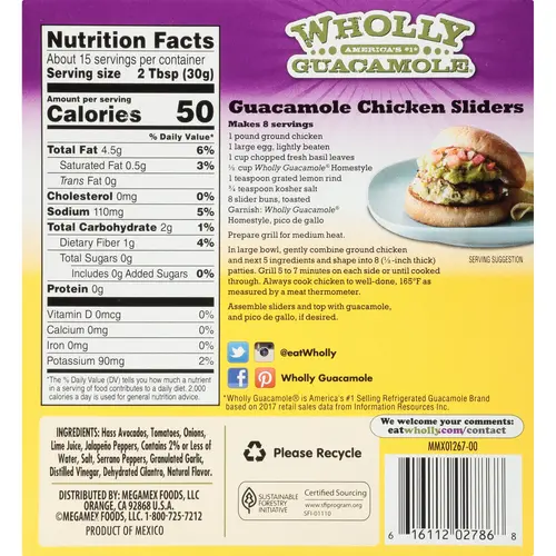 WHOLLY GUACAMOLE Homestyle, 16 oz thumbnail 3