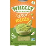 WHOLLY GUACAMOLE Minis Paste, Classic, 12oz, 6 Pack