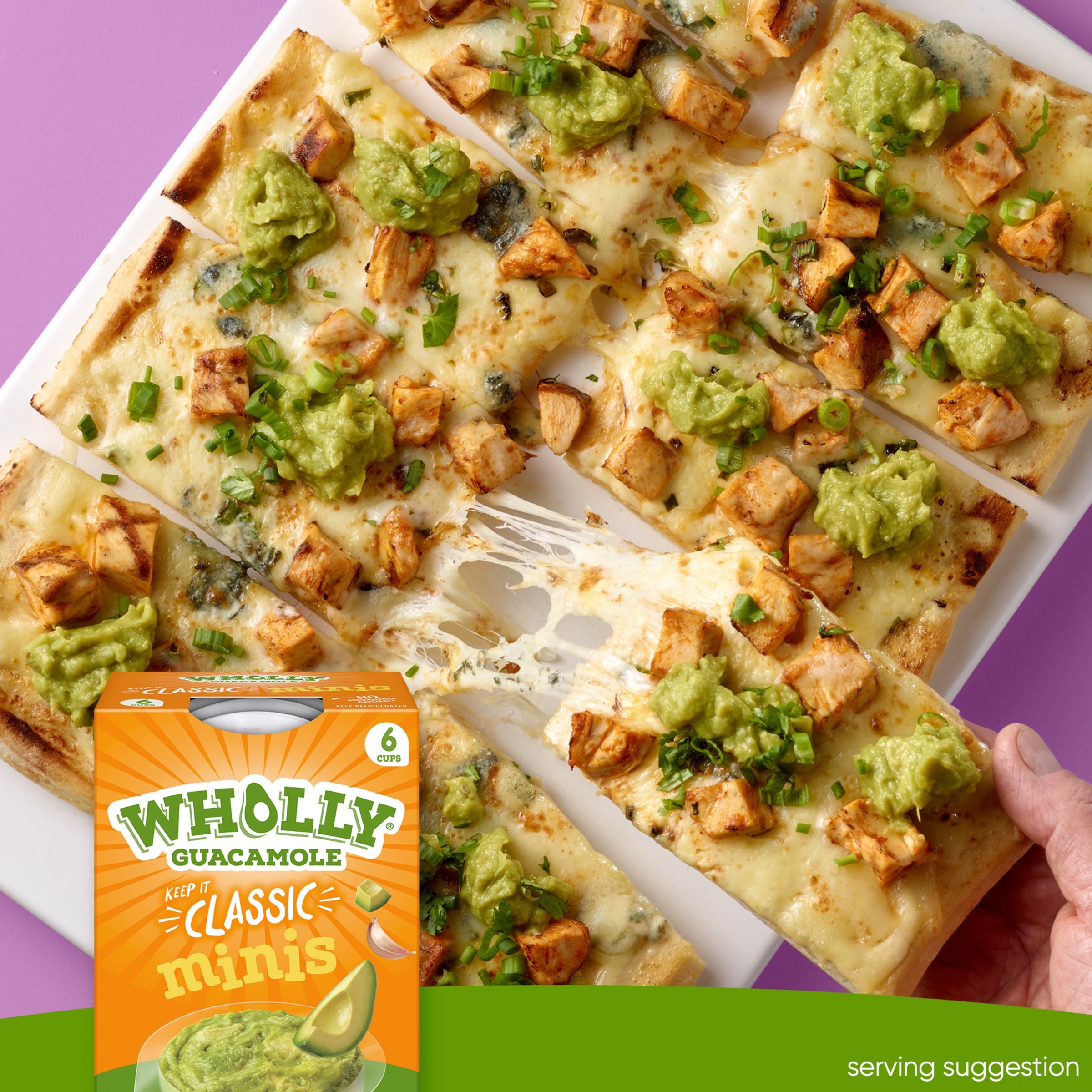 WHOLLY GUACAMOLE Minis Paste, Classic, 12oz, 6 Pack thumbnail 2