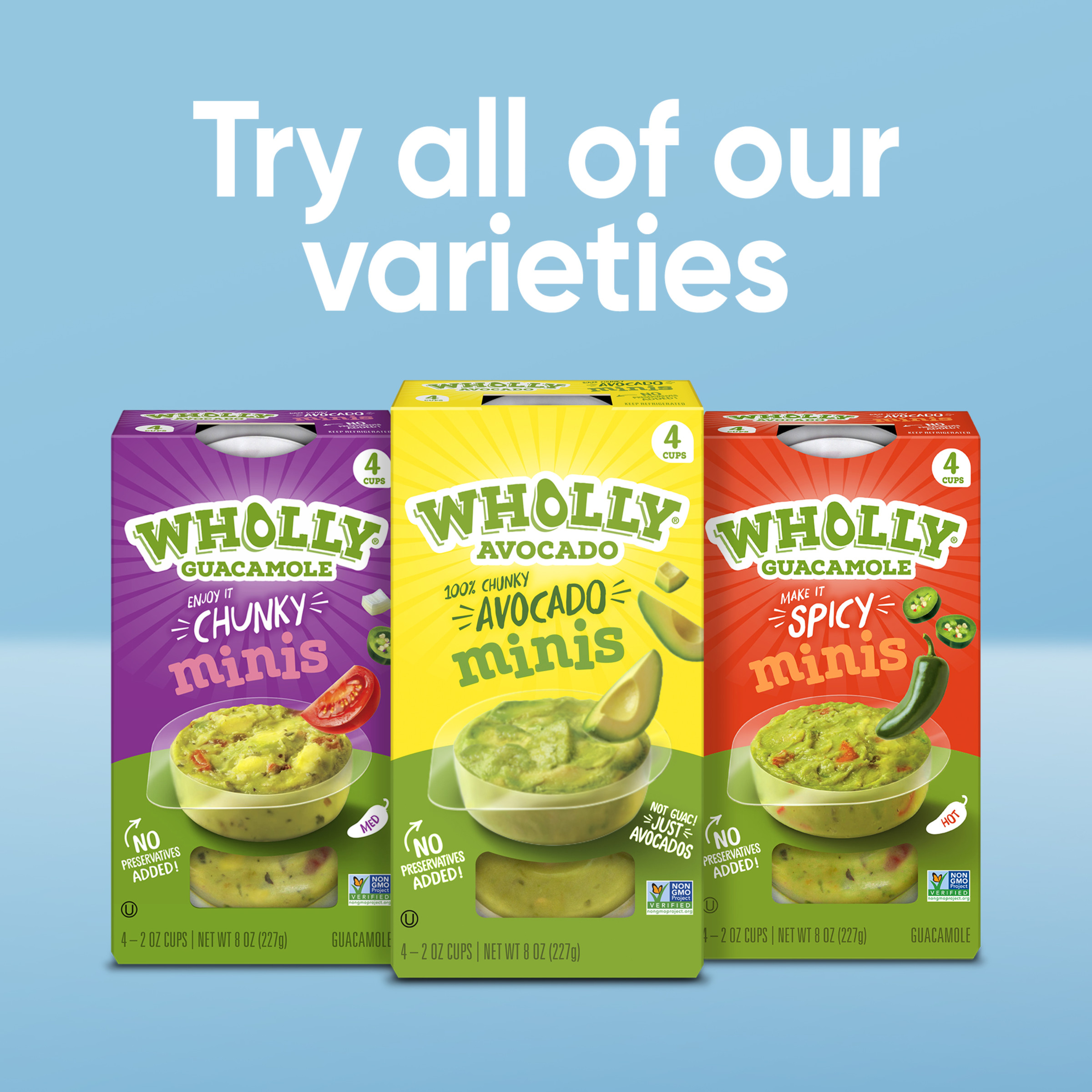 WHOLLY GUACAMOLE Minis Paste, Classic, 12oz, 6 Pack thumbnail 4