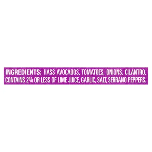WHOLLY Guacamole Chunky Bowl, Hass Avocados, No preservatives added, 15 oz thumbnail 4