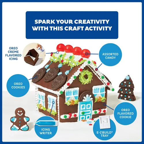 Create a Treat OREO E-Z BuildÂ® Cookie House Kit, Regular, 26.5 thumbnail 4