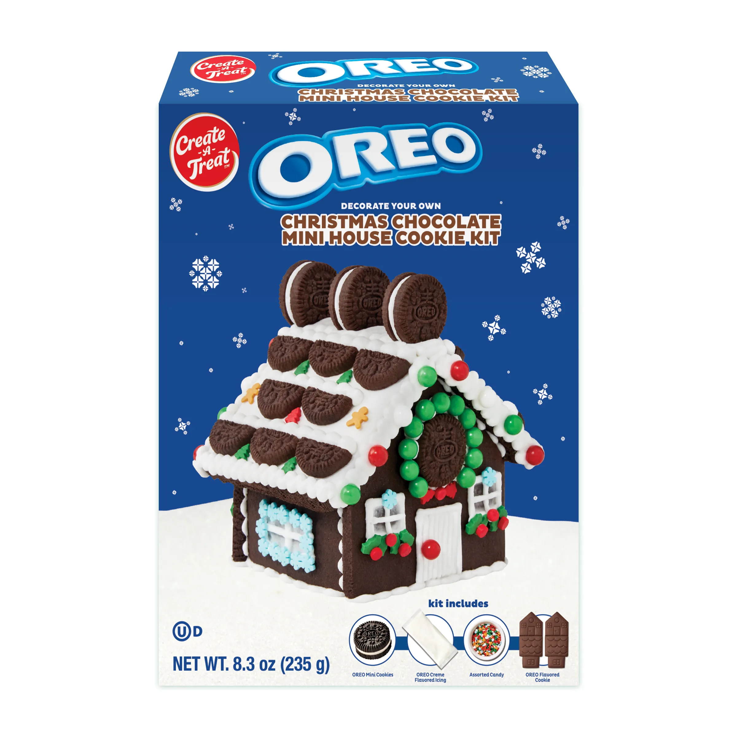 Holiday Create A Treat OREOÂ® Chocolate Mini Cookie House, Small, 8.3 oz, 1 Count