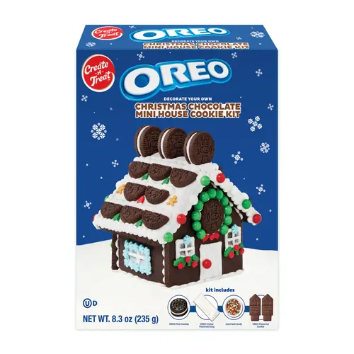 Holiday Create A Treat OREOÂ® Chocolate Mini Cookie House, Small, 8.3 oz, 1 Count