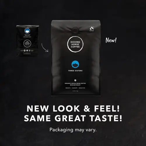 Kicking Horse Coffee, Three Sisters, Medium Roast, Whole Bean, 2.2 lb Bag thumbnail 4