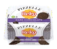 Reko Pizzelle Dark Chocolate, Italian Style Waffle Cookies, 5.25oz, 150g
