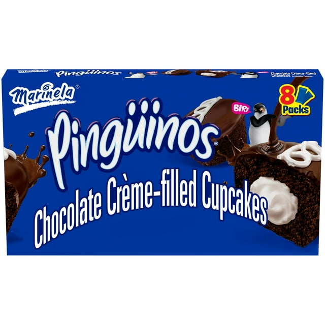 Marinela PingÃ¼inos Chocolate CrÃ¨me Filled Cupcakes,PACK OF 1