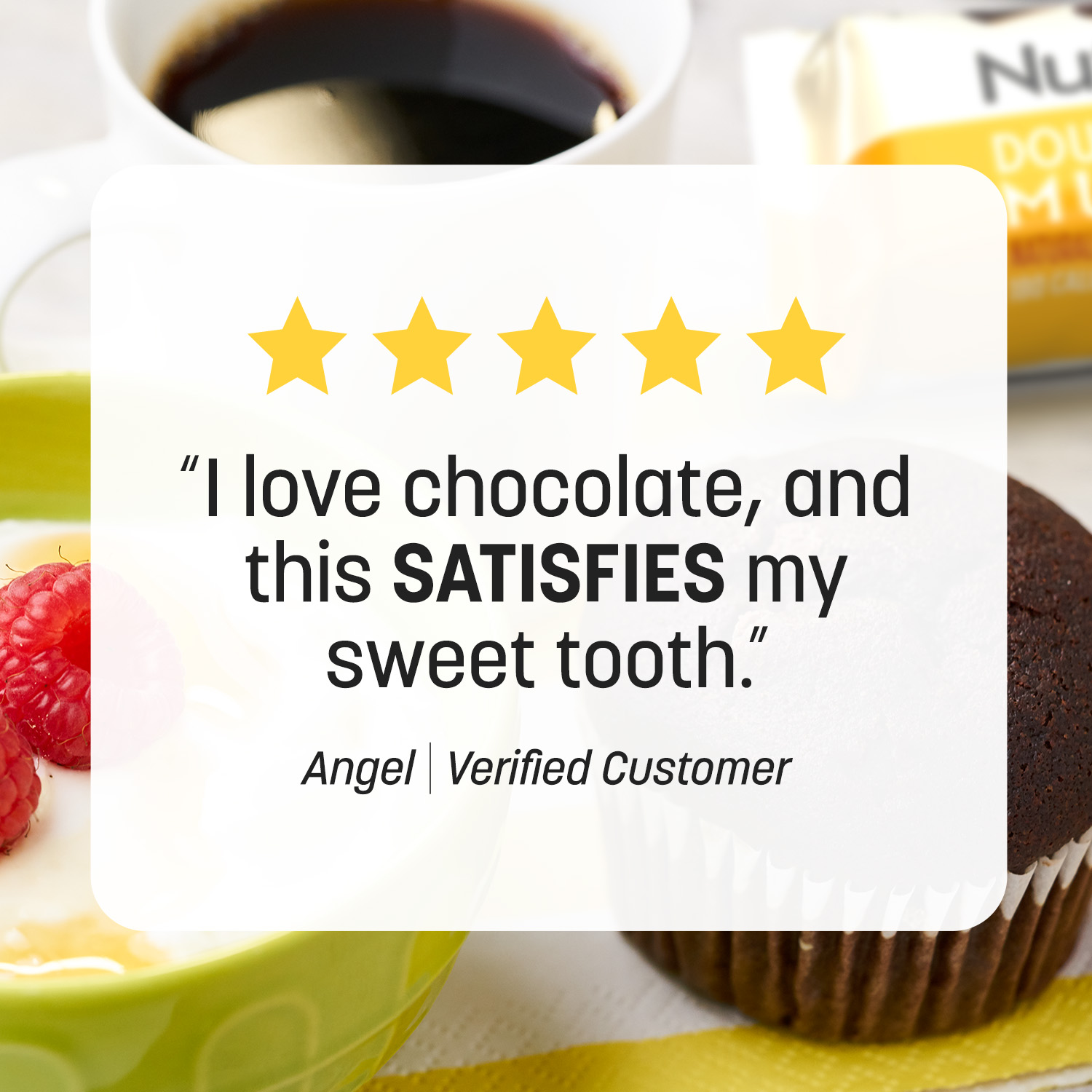 Nutrisystem Double Chocolate Chip Breakfast Muffins, 7g Protein, 12 Pack (Regular Shelf-Stable) thumbnail 4