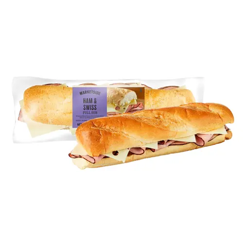 Marketside Ham & Swiss Sub Sandwich, Full, 14 oz, 1 Count (Fresh)